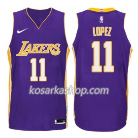 Dres Los Angeles Lakers Brook Lopez 11 Nike 2017-18 Ljubičasta Swingman
